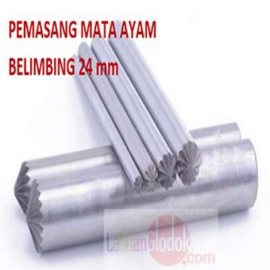 Plong Kulit Bentuk Belimbing 24mm-plong Bunga-Plong Belimbing-Plong/Pembolong Belimbing 24mm