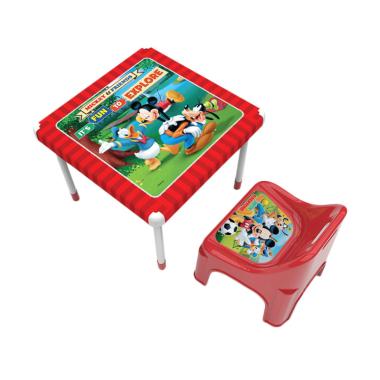 Naiba Mickey Mouse Collection Set Meja dan Kursi Belajar Anak