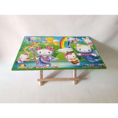 Meja Belajar Komputer Laptop Anak Model Lipat Karakter Princess Hello Kitty