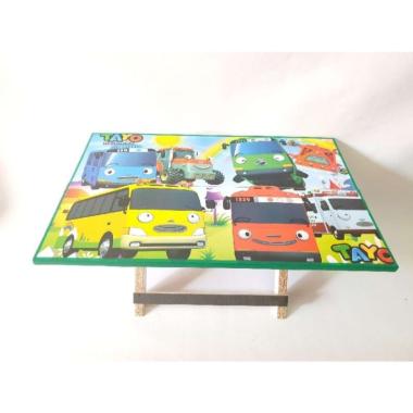 Meja Belajar Komputer Laptop Anak Model Lipat Karakter Princess Tayo