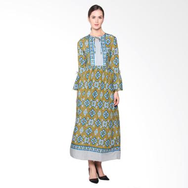Batik Adikusuma RN Tenun Ikat 382125047 Woman Gamis Batik - Biru