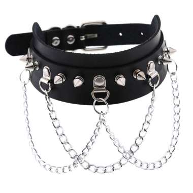 Jual Punk Rock Lady Gothic PU Leather 