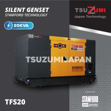 Genset 20 KVA Silent Tsuzumi Stamford Original TFS20
