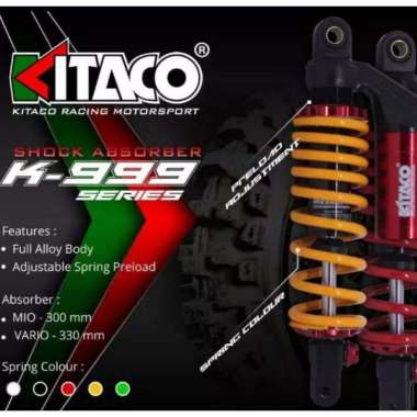 Shockbreaker Skok Tabung Belakang Kitaco Metik Supra Vario 150 125 Mio Scoppy Hitam