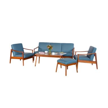 Oscar Furniture Turin Set Sofa - Cocoa Grey