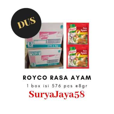Penyedap Rasa Royco Ayam Rencengan 9gr | penguat rasa micin royco ayam | Royco rasa ayam| Royco bumb