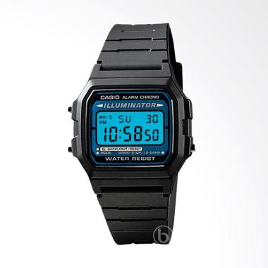 CASIO Backlight Sporty Jam Tangan Pria - Black F-105W-1AVDF EL Black
