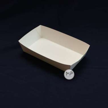PAPER LUNCH BOX TRAY / TRAY KERTAS / LUNCH TRAY LARGE (L) - 10pcs