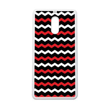 HeavenCase Motif Batik Kayu Chevron 55 Sofcase Casing for Nokia 6 - Putih
