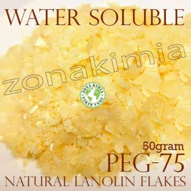 Lanolin 50gram PEG 75 Lanolin Flakes Cosmetic Grade Water Soluble