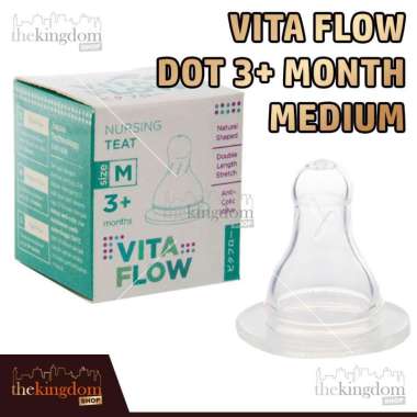 Vitaflow Sillicone Nipple M Anti Colic Vita Flow Dot Silikon Anti Kolik