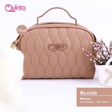 Tas Selempang Wanita Kezia Sling Bag By Tas Quinta Tas Pesta Wanita High quality Mocca
