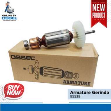 Armature Gerinda 9553B OSSEL angker gerinda 9553B sparepart gerinda tangan ossel