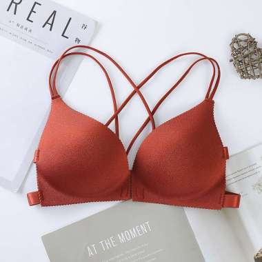 OEM ONE - P64 P65 Bra Seamless Tanpa Kawat BH Wanita Push Up Bra / Bra Kancing Depan Tanpa Kawat Bra