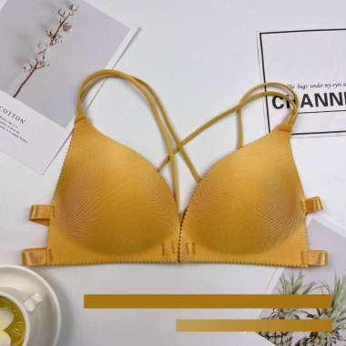 OEM ONE - P64 P65 Bra Seamless Tanpa Kawat BH Wanita Push Up Bra / Bra Kancing Depan Tanpa Kawat Bra