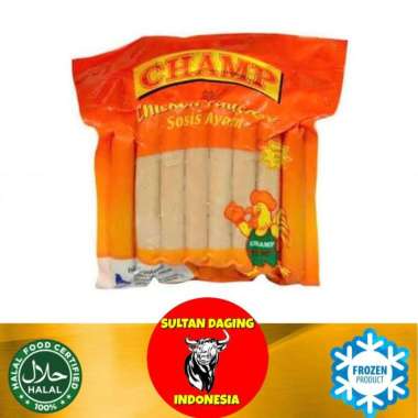SOSIS AYAM CHAMP ISI 40 PCS 1 KG/ SOSIS/ SOSIS AYAM/ SOSIS 1 KG/ SOSIS CHAMP/ SOSIS CHAMP 1KG/ CHAMP