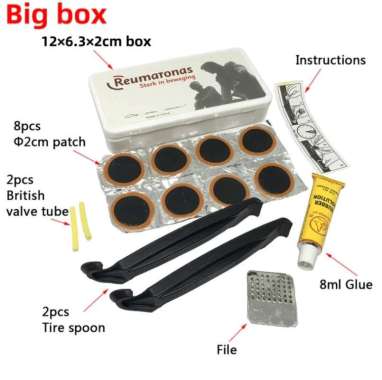 Alat Reparasi TAMBAL BAN SEPEDA Set Peralatan lengkap Darurat Portable