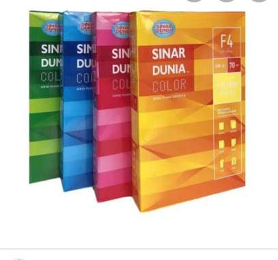 Kertas F4 Color 70 gsm SIDU 1 Rim / 1 Pak / Kertas F4 70 Sidu Warna Per 1 Rim Biru