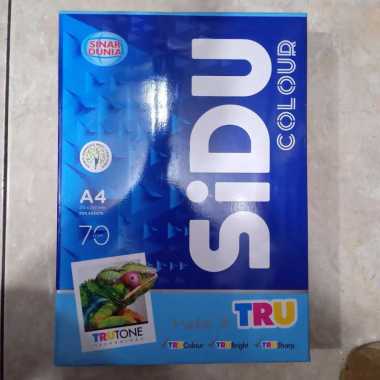 Kertas A4 Color 70 gsm SIDU 1 Rim / 1 Pak / Kertas A4 70 Sidu Warna Per 1 Rim Biru