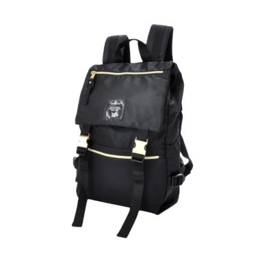 Anello Nylon Gold Buckle Black Backpack Diaper Bag