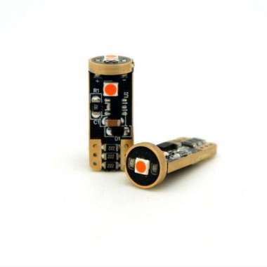 Autovision Lampu LED T10 Bohlam T10 LED Canbus Lampu Senja Red