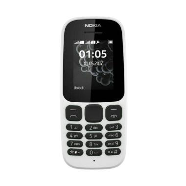 Nokia 105 Dual SIM 2017 Handphone - White