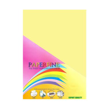 Paperfine Kertas HVS Warna Plano Yellow [61x86 cm/25 Lembar] Yellow