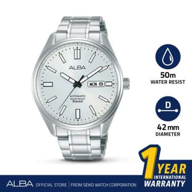 Jam Tangan Pria Alba Prestige Automatic Stainless AL4153 Original Silver