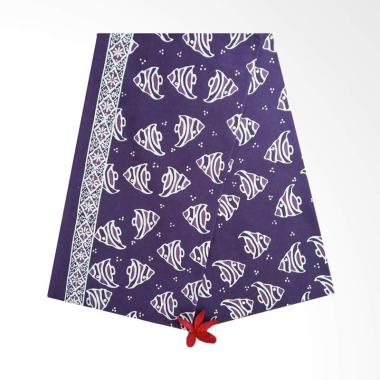 Hokokay Exclusive Fish Kain Batik Cap - Plum Purple