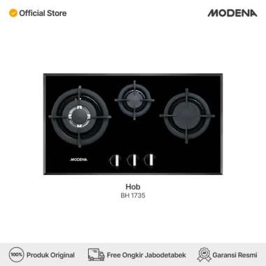 Modena Kompor Gas Tanam - BH 1735 (70cm - 3 Tungku)