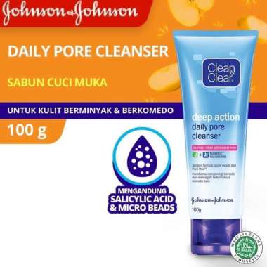 CLEAN&CLEAR CleanClear Sabun Cuci Muka Daily Pore Cleanser 100gr 100g