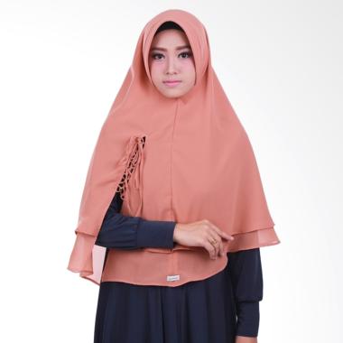 Atteenahijab Khimar Laiqa Jilbab Instant - Mocca