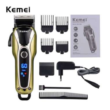 Kemei KM-1990 Hair Clipper Cordless Original Alat Cukur Rambut