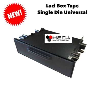 Drawer Laci Tutup Box Bawah Tape Head Unit Single Din Mobil