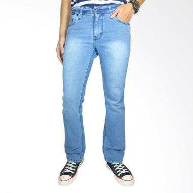 NHS Wear Jeans Cutbray Celana Pria - Light Blue