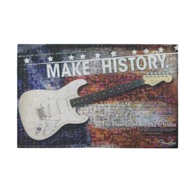 Gray Electric Guitar Picture on Canvas Wall Art Décor