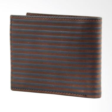 Fossil Avery Bifold Wallet Dompet Pria - Dark Brown ML 3750400