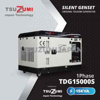 Genset Silent 15 KVA 1 Phase 12000 Watt TDG15000S Tsuzumi