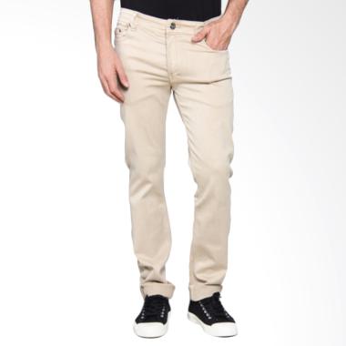 Bronco Slim Fit Chinos Celana Panjang Pria - Khaki 4183
