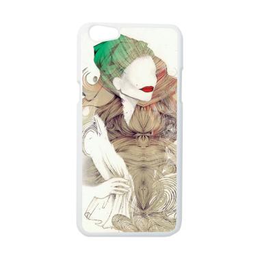 HEAVENCASE Motif Girl Cewe Cewek 08 Hardcase Casing for Oppo F3 - Putih