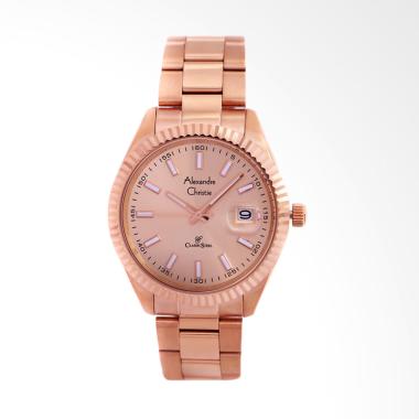 Alexandre Christie Stainless Steel Jam Tangan Pria - Rosegold 5007