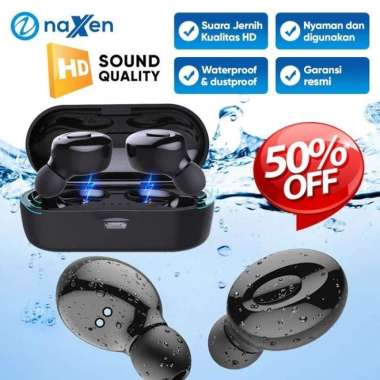 Naxen XG15 TWS Wireless Earphone 5.0 Headset Bluetooth - Hitam