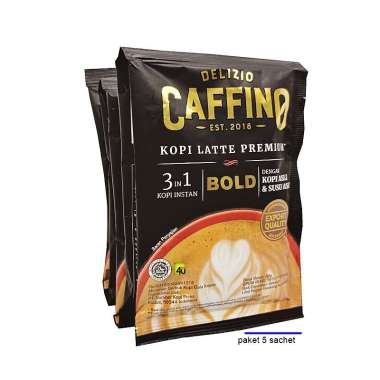 Caffino BOLD Premium Coffee Latte - PAKET 5 SACHET