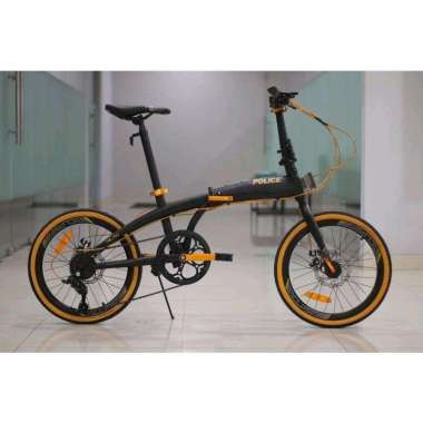 Sepeda Lipat 20 inc Element Police Milan 8 Speed Sensah Rem Cakram