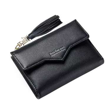 ASHANTY - Dompet Lipat Mini Lucu Hitam