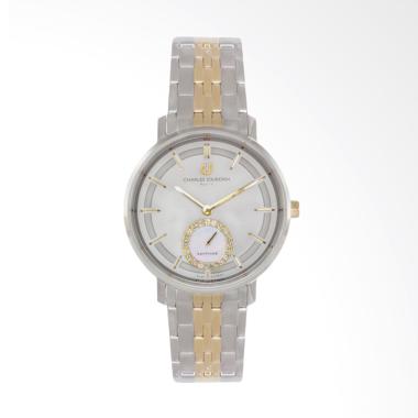 Charles Jourdan CJ1032-2112 Jam Tangan Wanita - Silver Gold