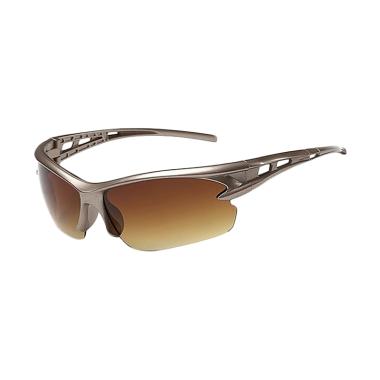 Korean Frame Cokelat Lensa Cokelat Kacamata Sport Unisex [UK210]