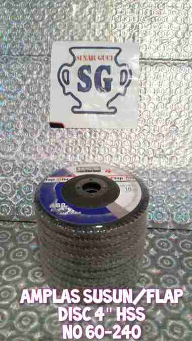 Mata Gerinda Amplas Susun/Flap Disc 4" HSS NO.240