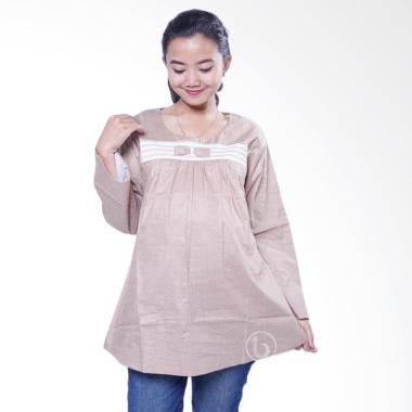 Mama Hamil SJ 356 Ratna Atasan Lengan Panjang Baju Hamil dan Menyusui - Cream Mama Hamil SJ 356 Ratna Atasan Lengan Panjang Baju Hamil dan Menyusui - Cream