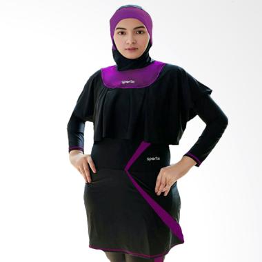 SPORTE SR 11 Baju Renang Muslimah - Hitam Ungu
